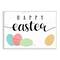 Stupell Industries Happy Easter Greeting Fun Pattern Spring Holiday Eggs Wall Plaque Art